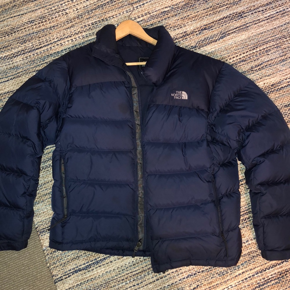 The North Face men’s blue winter puffer jacket